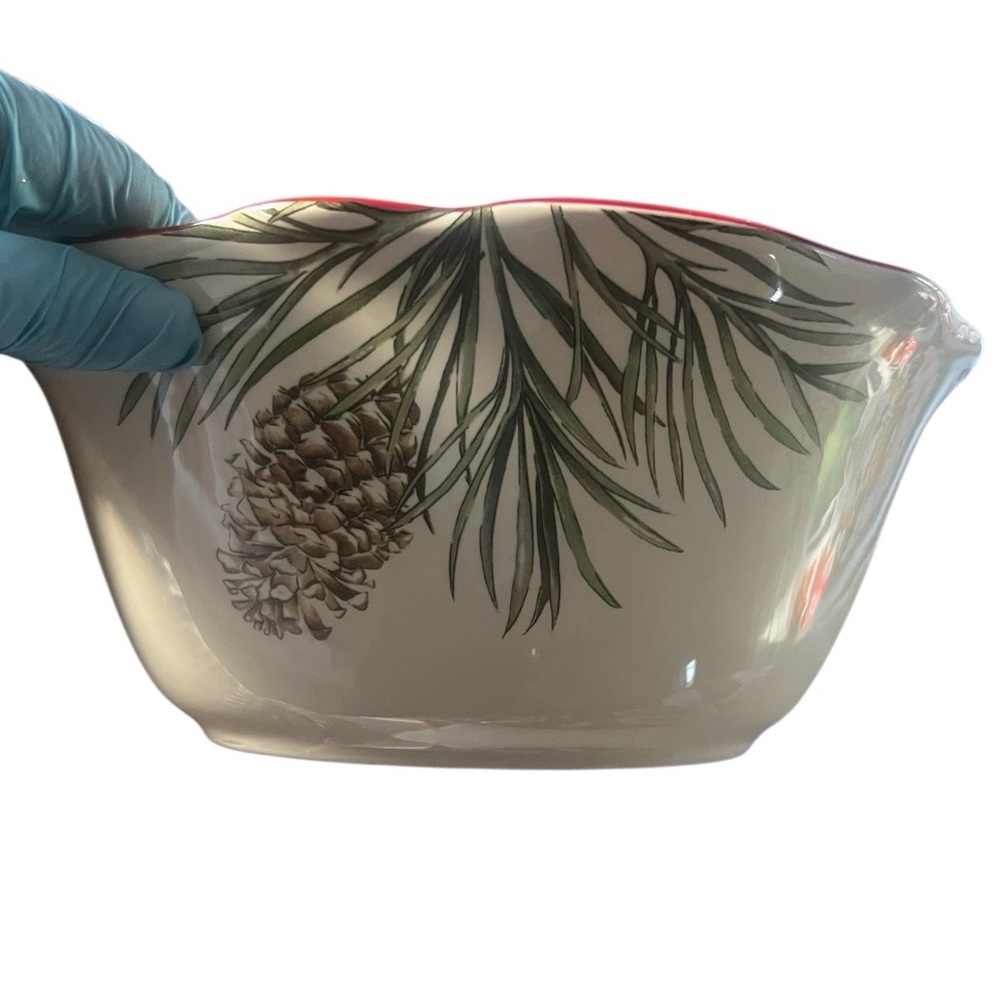 Vintage Better Homes & Gardens Holiday Serving Bowl